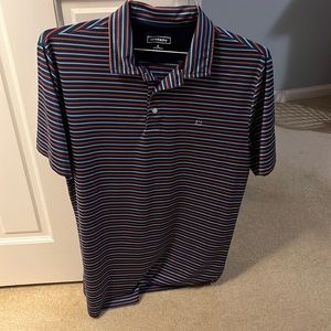 Crown and Ivy golf polo size small navy, blue, and red